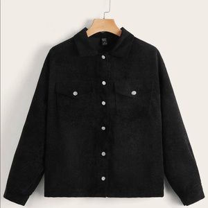 Black corduroy jacket, new never been used.